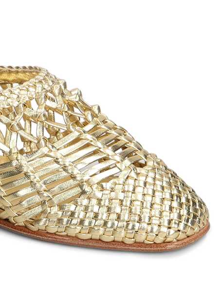 Balerini SIMKHAI Simkhai Eden Ballet Flats GOLD Femei (BM 17634810) 5