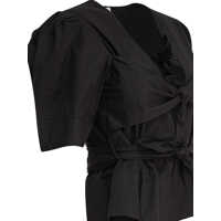 Bluze Ganni Dama - Bluze Ganni Blouse with ruffles Black Femei (BM 17639130) - B-mall.ro