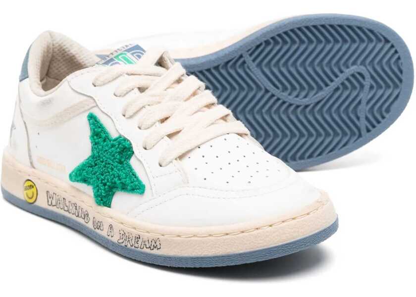 Sneakers Golden Goose Suede Leather Shoes With Star WHITE Baieti (BM 17639209) 2