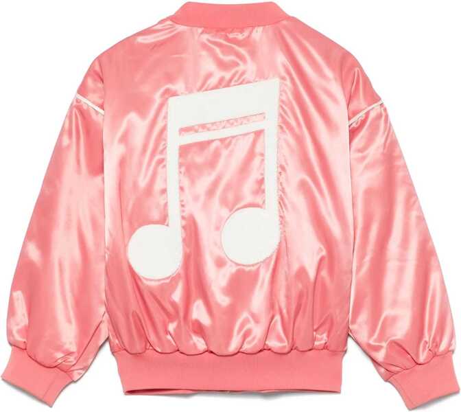 Jachete MINI RODINI Jacket Notes Chenille Baseball PINK Fete (BM 17639212) 2