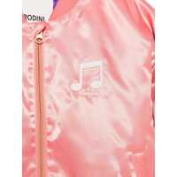 Jachete pentru Fete - Jachete MINI RODINI Jacket Notes Chenille Baseball PINK Fete (BM 17639212) - B-mall.ro