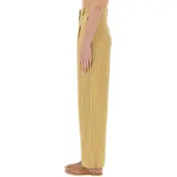 Imbracaminte ALYSI Dama - Pantaloni ALYSI Striped Satin Tailored Pants BEIGE Femei (BM 17639218) - B-mall.ro