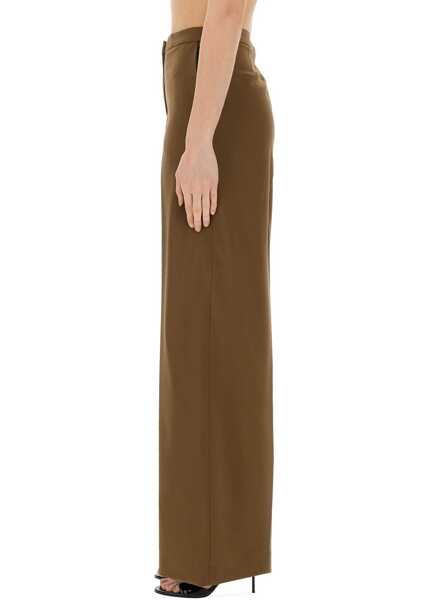 Pantaloni casual PT TORINO Pants Diana BROWN Femei (BM 17639236) 4