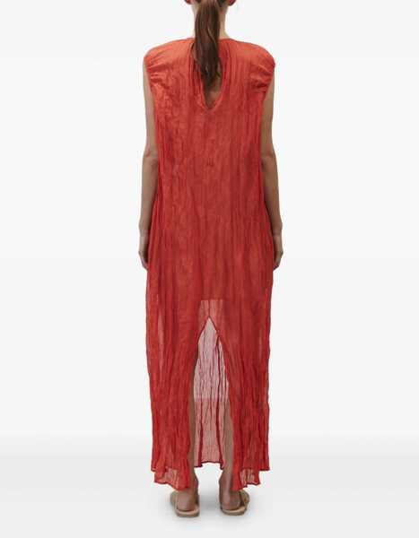 Rochii casual ALYSI Metallic Gauze Longuette Dress RED Femei (BM 17639272) 3