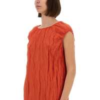 Rochii casual ALYSI Dama - Rochii casual ALYSI Metallic Gauze Longuette Dress RED Femei (BM 17639272) - B-mall.ro