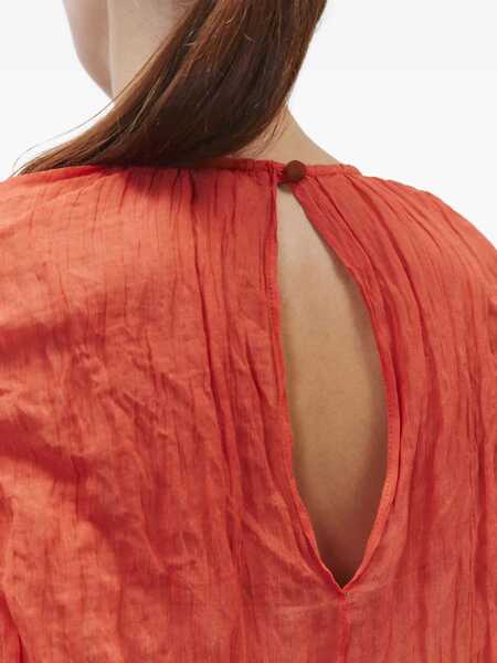 Rochii casual ALYSI Metallic Gauze Longuette Dress RED Femei (BM 17639272) 5