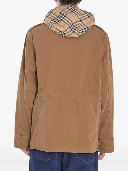 Bomber jacket Burberry Cotton Twill Jacket BROWN Barbati (BM 17639350) 4