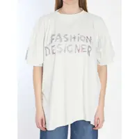 Tricouri Distressed Cotton Shirt Femei