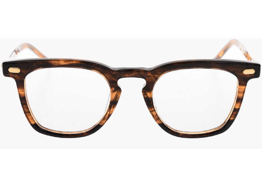 Ochelari de soare OAMC Turtle Printed Wayfarer Sunglasses Brown Barbati (BM 17639371) 1