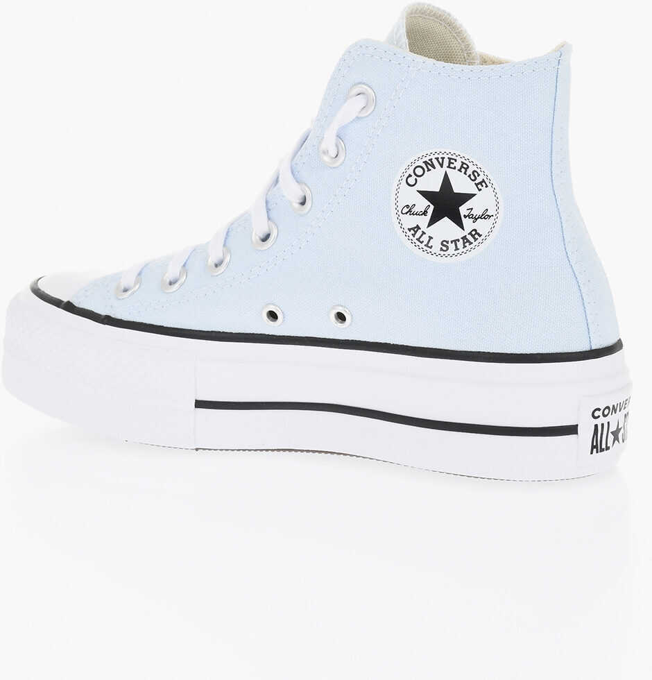 Sneakers Converse All Star Chuck Taylor Two-Tone Fabric Lift High-Top Sneakers Light Blue Femei (BM 17639419) 4
