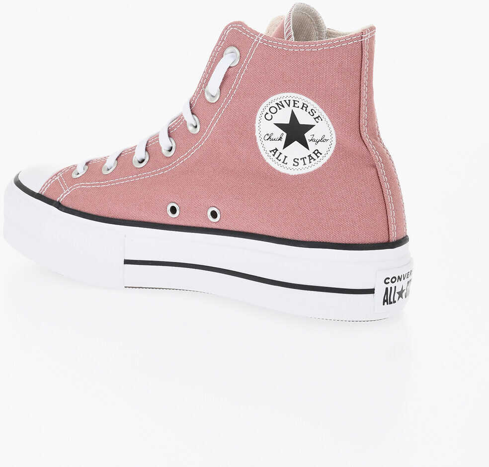 Sneakers Converse All Star Chuck Taylor Canvas Lift High-Top Sneakers With Pla Pink Femei (BM 17639434) 4