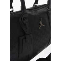 Genti de voiaj de mana Nike Air Jordan Faux Leather Duffle Bag With All-Over Monogram