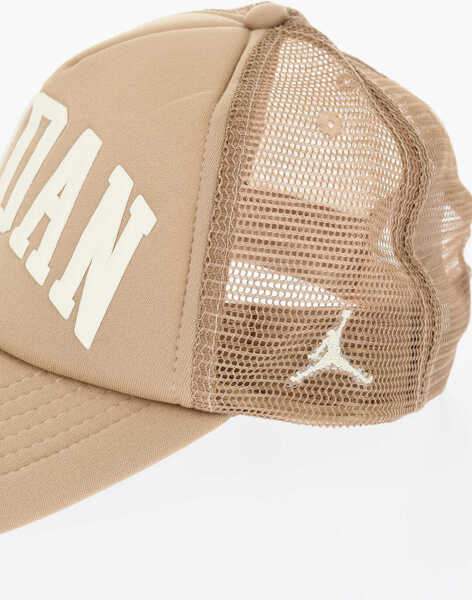 Caciuli Nike Air Jordan Solid Color Trucker Cap With Embossed Logo Beige Baieti (BM 17639497) 3