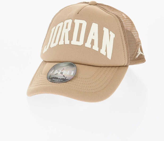Caciuli Nike Air Jordan Solid Color Trucker Cap With Embossed Logo Beige Baieti (BM 17639497) 1