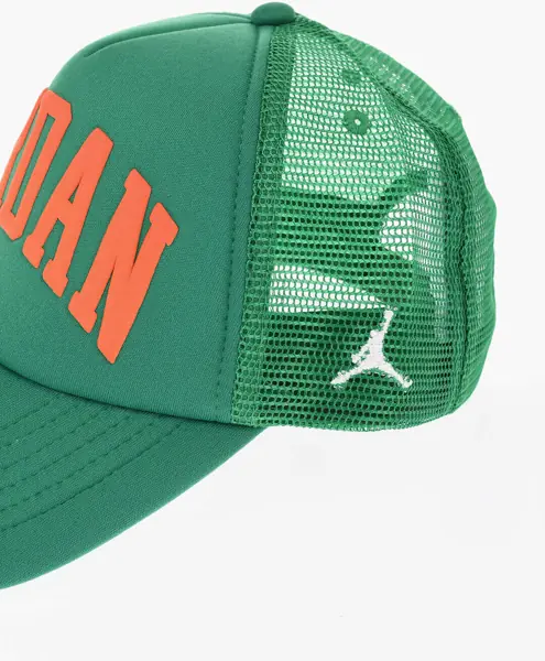Caciuli Nike Air Jordan Solid Color Trucker Cap With Embossed Logo Green Baieti (BM 17639500) 3