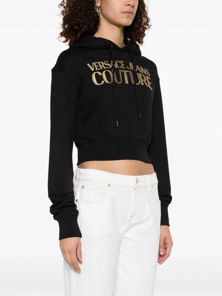 Bluze de trening Versace Jeans Couture Sweatshirt With Logo BLACK Femei (BM 17639572) 3