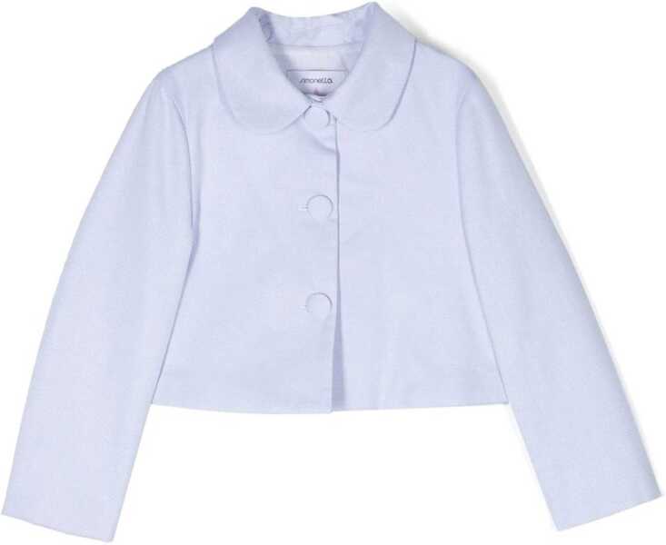 Jachete SIMONETTA Collar And Button Jacket BABY BLUE Fete (BM 17639584) 1