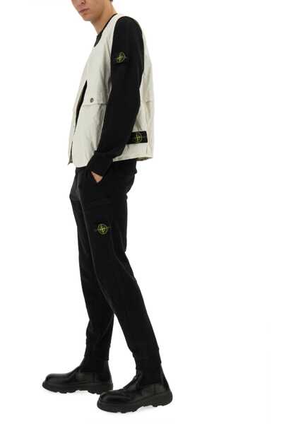 Veste casual Stone Island Vests With Logo IVORY Barbati (BM 17639587) 2