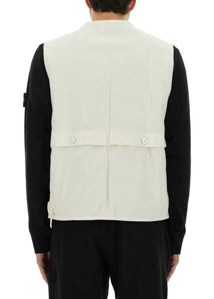Veste casual Stone Island Vests With Logo IVORY Barbati (BM 17639587) 3