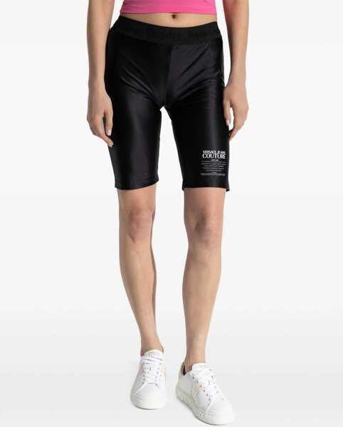Pantaloni casual Versace Jeans Couture Cycling Shorts With Logo BLACK Femei (BM 17639602) 3