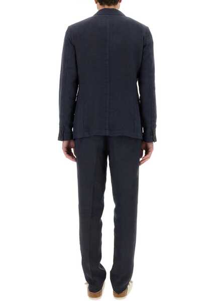 Costume 120 LINO Single-Breasted Dress BLUE Barbati (BM 17639623) 3