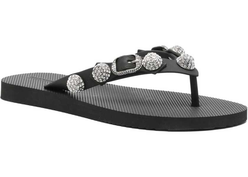 Sandale Balenciaga Sandal Slide Cagole BLACK Femei (BM 17639626) 2