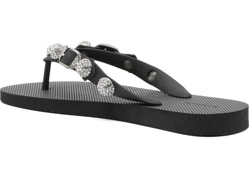 Sandale Balenciaga Sandal Slide Cagole BLACK Femei (BM 17639626) 3