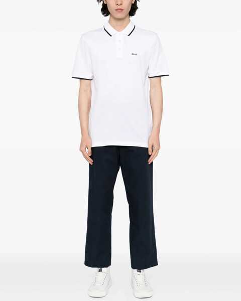 Tricouri Polo Hugo Boss Cotton Polo WHITE Barbati (BM 17639644) 2