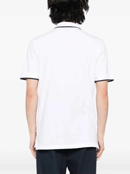 Tricouri Polo Hugo Boss Cotton Polo WHITE Barbati (BM 17639644) 3