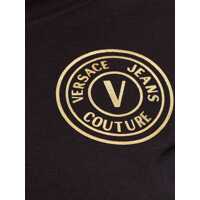 Tricouri Versace Jeans Couture Dama - Tricouri Versace Jeans Couture V-Emblem Logo T-Shirt BLACK Femei (BM 17639647) - B-mall.ro