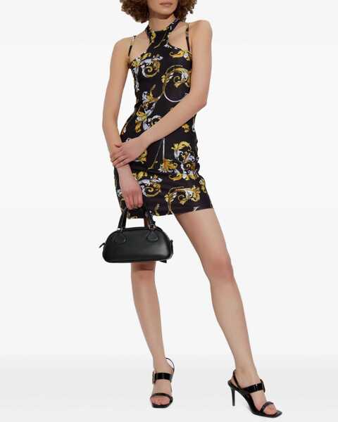 Rochii casual Versace Jeans Couture Mini Dress With Outline Baroque Print BLACK Femei (BM 17639653) 2