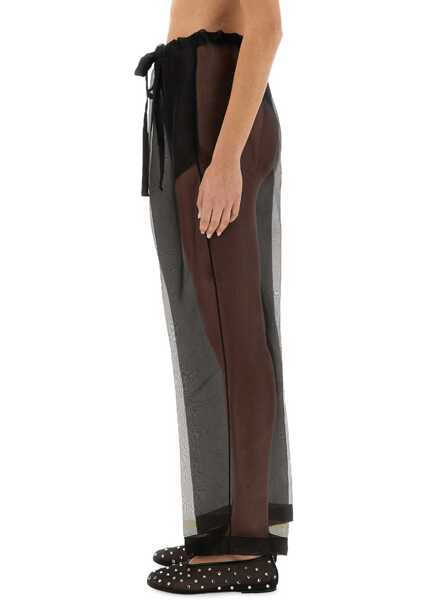 Pantaloni casual Khaite Pants Trenton BLACK Femei (BM 17639677) 4