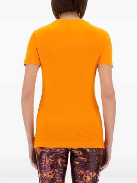 Tricouri Versace Jeans Couture Institutional Logo T-Shirt ORANGE Femei (BM 17639713) 3