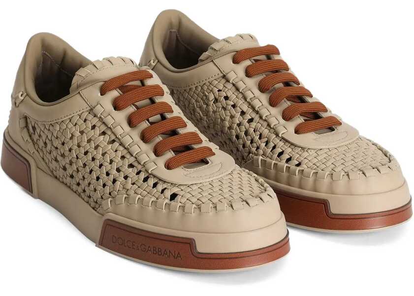 Sneakers Dolce & Gabbana Woven Portofino Sneaker BEIGE Barbati (BM 17639737) 2