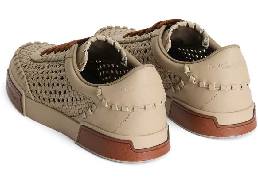 Sneakers Dolce & Gabbana Woven Portofino Sneaker BEIGE Barbati (BM 17639737) 3