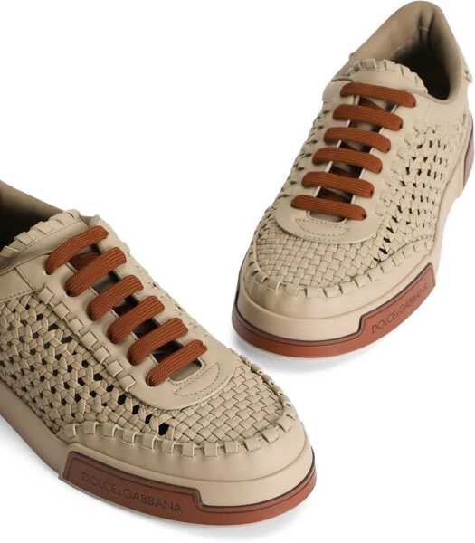 Sneakers Dolce & Gabbana Woven Portofino Sneaker BEIGE Barbati (BM 17639737) 4