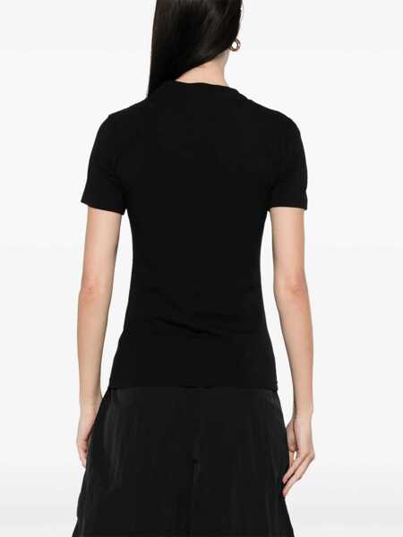 Tricouri Versace Jeans Couture Outline Baroque T-Shirt BLACK Femei (BM 17639824) 4