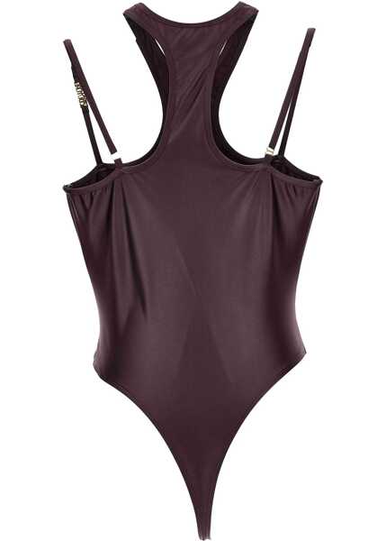 Body-uri Versace Jeans Couture Bodysuit With Rowing Back BROWN Femei (BM 17639833) 2