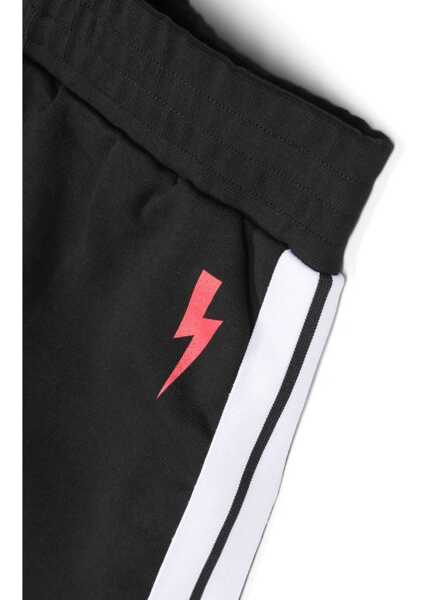 Pantaloni scurti Neil Barrett Sweatshirt Bermuda BLACK Baieti (BM 17639902) 3