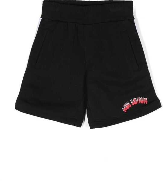 Pantaloni scurti Neil Barrett Sweatshirt Bermuda BLACK Baieti (BM 17639902) 1