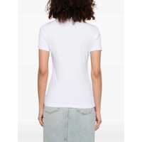Tricouri Versace Jeans Couture Dama - Tricouri Versace Jeans Couture Outline Baroque T-Shirt WHITE Femei (BM 17639935) - B-mall.ro