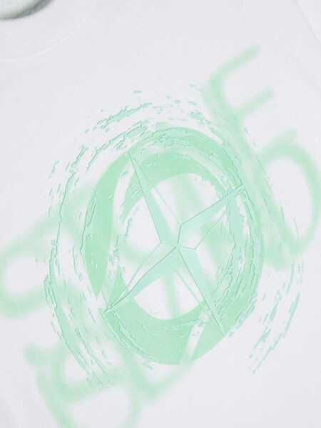 Tricouri Stone Island T-Shirt Logo WHITE Baieti (BM 17639962) 3