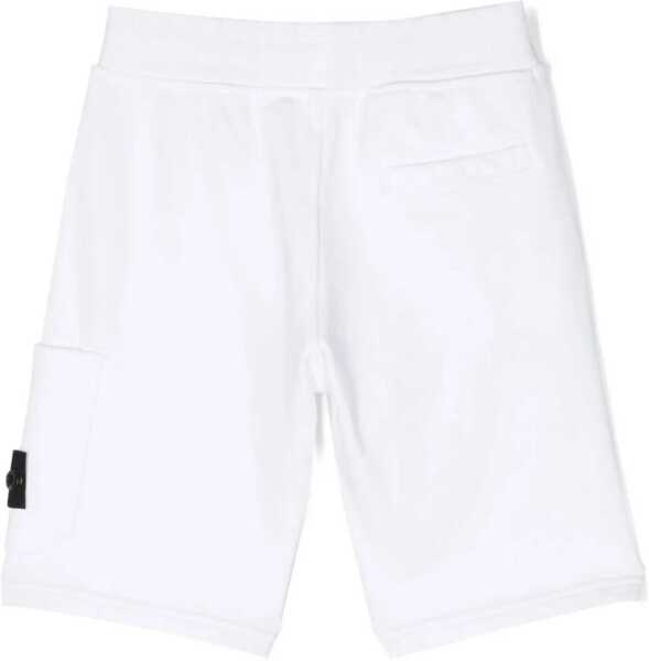 Pantaloni scurti Stone Island Bermuda Sweatshirt WHITE Baieti (BM 17639968) 2