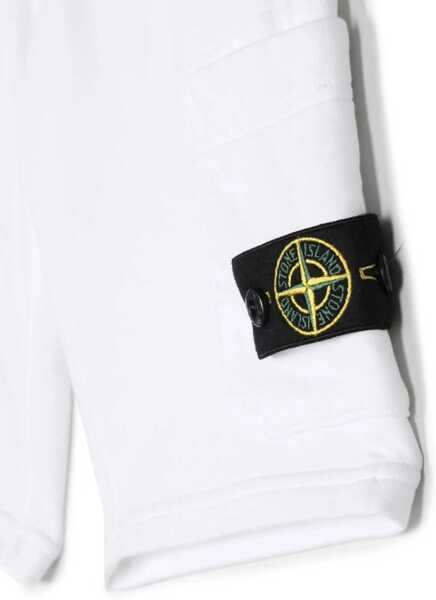 Pantaloni scurti Stone Island Bermuda Sweatshirt WHITE Baieti (BM 17639968) 3
