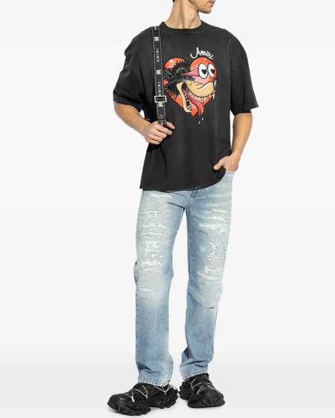 Blugi AMIRI Ma Quad Repaired Jeans LIGHT BLUE Barbati (BM 17640358) 2