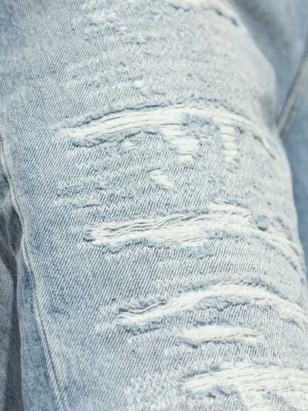 Blugi AMIRI Ma Quad Repaired Jeans LIGHT BLUE Barbati (BM 17640358) 5