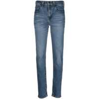 Pantaloni casual Levi'S 724 High Rise Straight Blue Wave Mid Clothing Femei