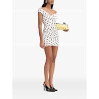 Imbracaminte JACQUEMUS Dama - Rochii JACQUEMUS The Rita White Dress With V-Neck And Polka Dot Motif In Cotton Woman WHITE Femei (BM 17642043) - B-mall.ro