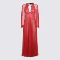 Rochii Twinset Red Maxi Dress Femei