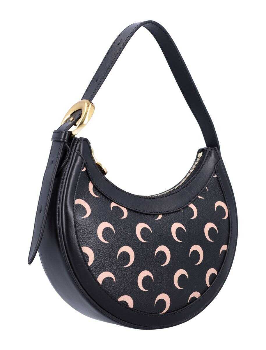 Genti de umar MARINE SERRE Marine Serre Moon Canvas Eclips Mini Bag BLACK TAN MOON Femei (BM 17642328) 2